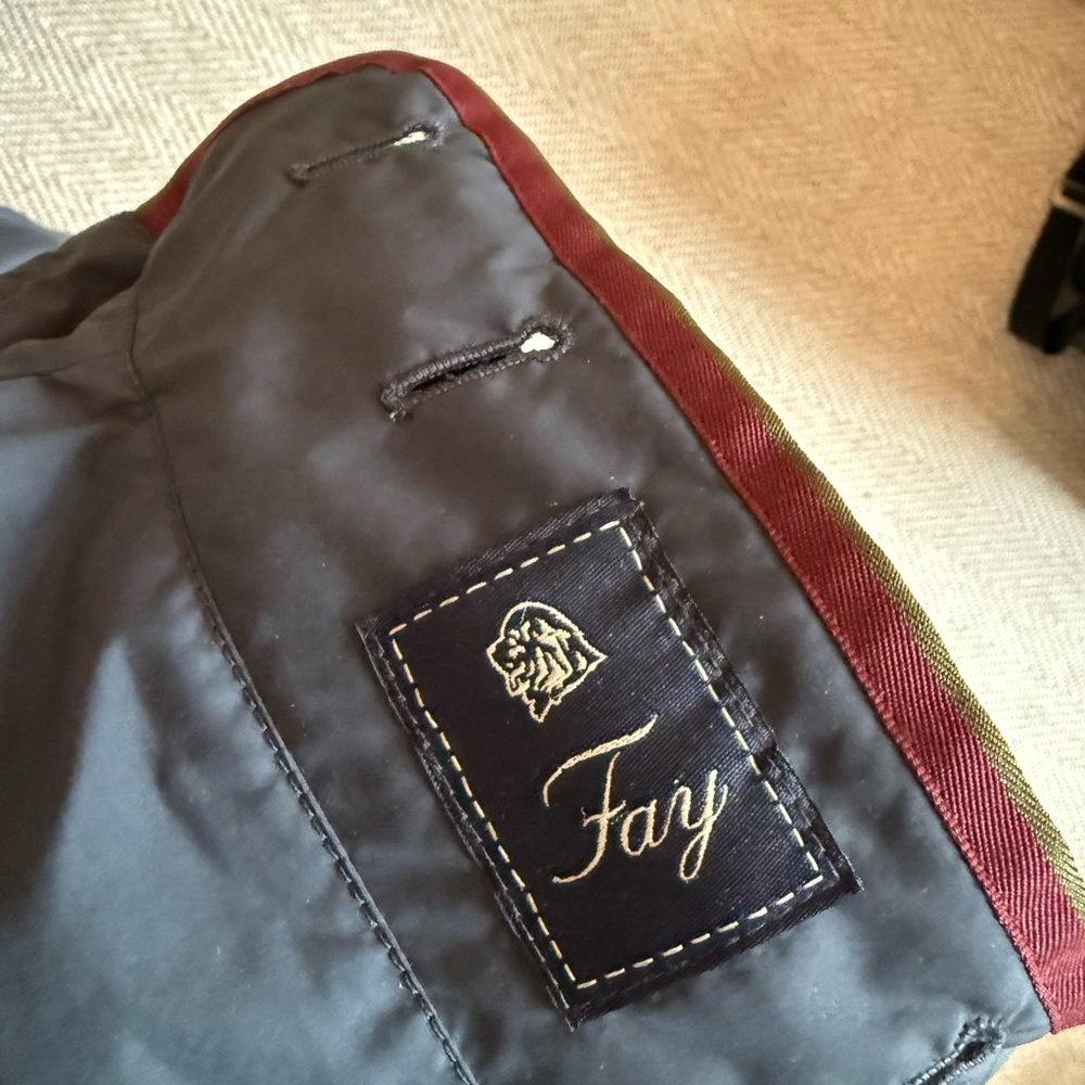 Fay Navy Bomber Jacket (Made in Italy) - Picture 4 of 5